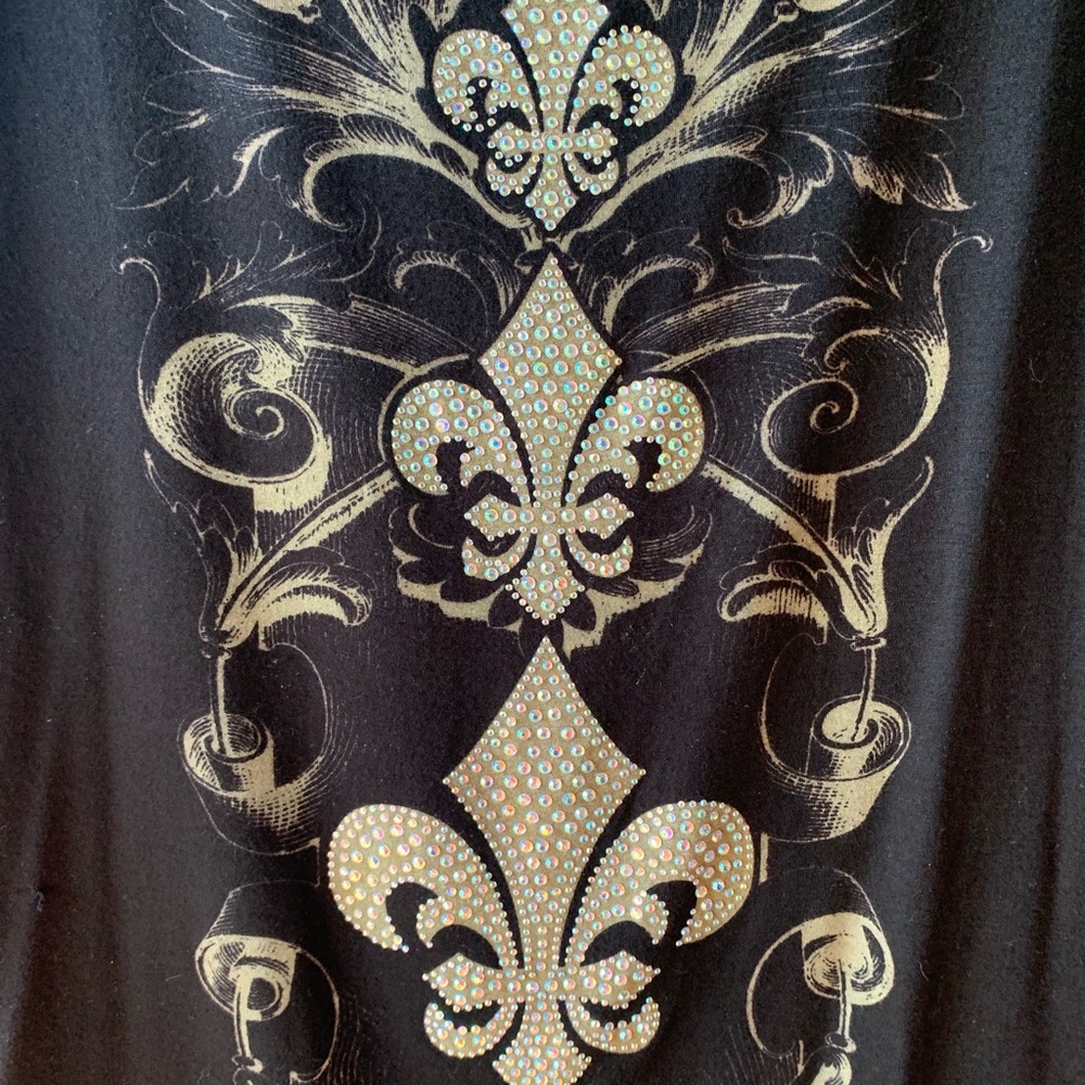 Vocal rhinestone and lace shirt - Picture 2 of 6